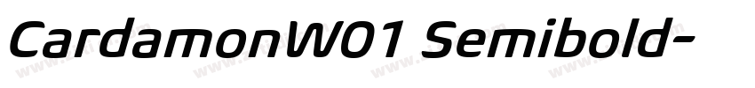 CardamonW01 Semibold字体转换